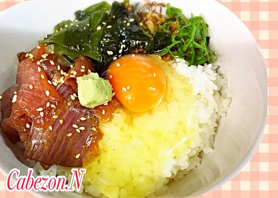 Snapdishの料理写真:今日の賄い  和風ユッケの卵かけご飯|Cabezon.Nakamuraさん