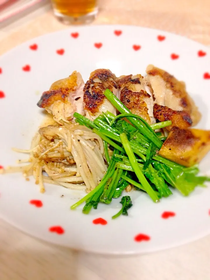 パリパリ塩焼きチキン|あやにん食堂さん