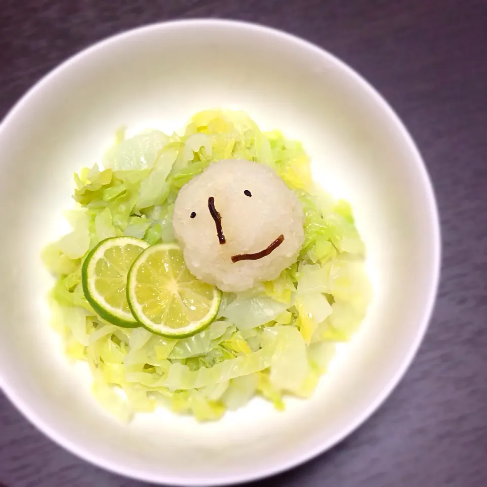 すだちを添えたゆで野菜。|🌺🍍しぃちゃん(・ω・)🍍🌺さん