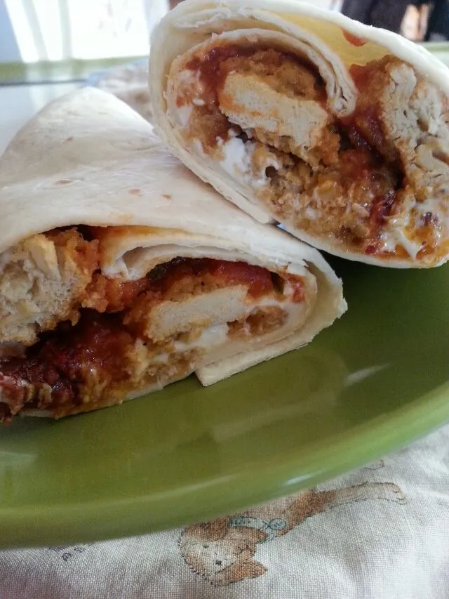 Snapdishの料理写真:chix parm wrap.|Polly Gelfusoさん