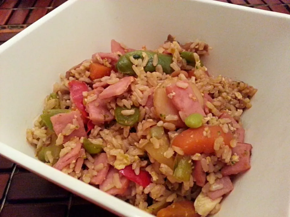 Low Sodium Ham & Vegetable Brown Rice|Melissa Marie Hallさん