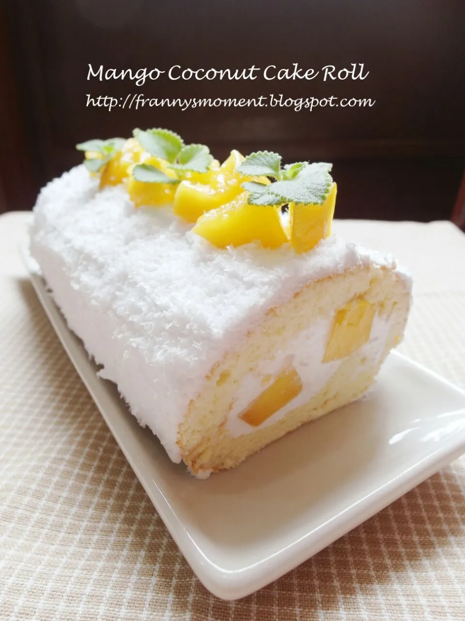 mango coconut cake roll|Frannyさん