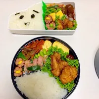 旦那のお弁当と子供の遠足のお弁当|makiさん