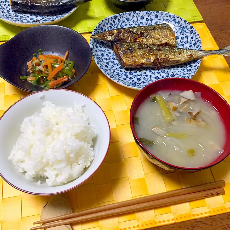 今夜は秋刀魚定食|舐め子さん