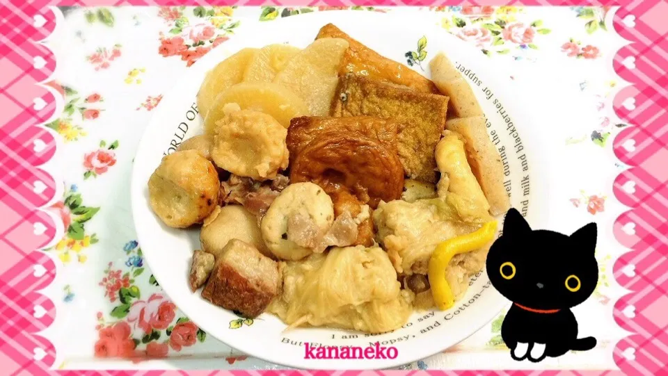 今夜の夕食！  おでん 煮込み始めたのは午後から！ トロントロンに煮上がりましたo(^▽^)o   (2014.11.11,21:34)|かなさん