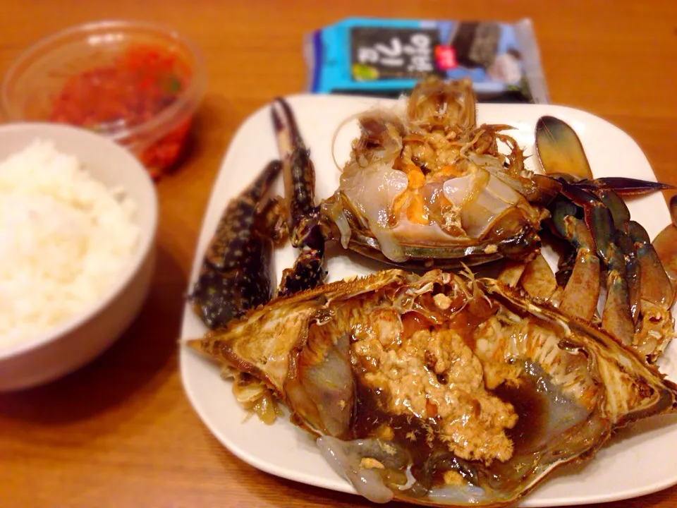 韓国料理 ワタリガニの醤油漬け カンジャンケジャン|夫婦ごはんさん