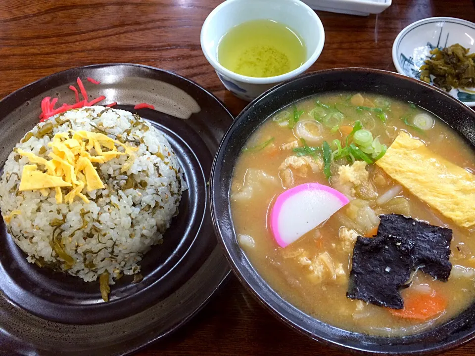 Snapdishの料理写真:熊本飯(高菜飯、だご汁)|綾音U・x・Uさん