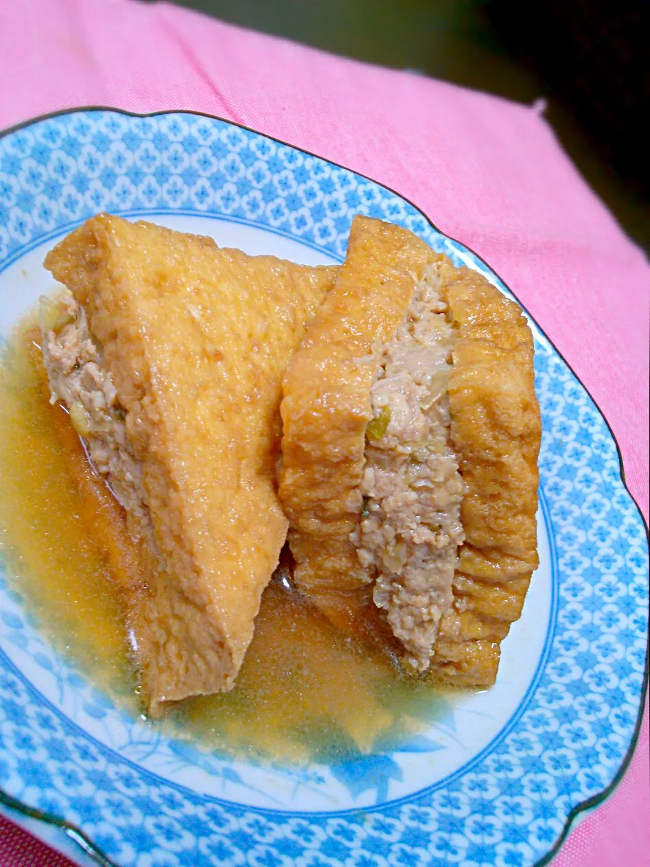 simmered minced chicken, sandwiched with tofu!!|和田 匠生さん