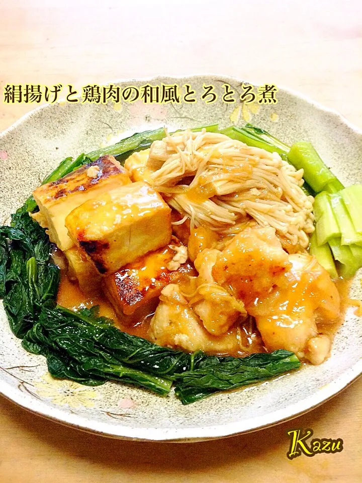 絹揚げと鶏肉の和風とろとろ煮|かずきっちんさん