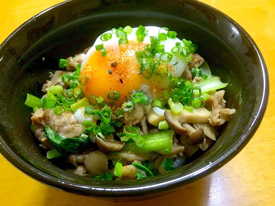 虎キチ6さんの料理 秋のたっぷりキノコ豚丼|みきおさん