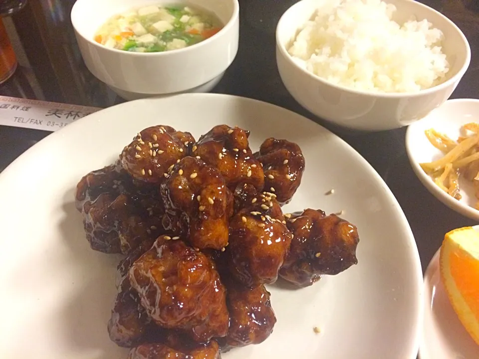 中華風黒酢肉団子の醤油煮@飯倉・美林華飯店|juneshunさん