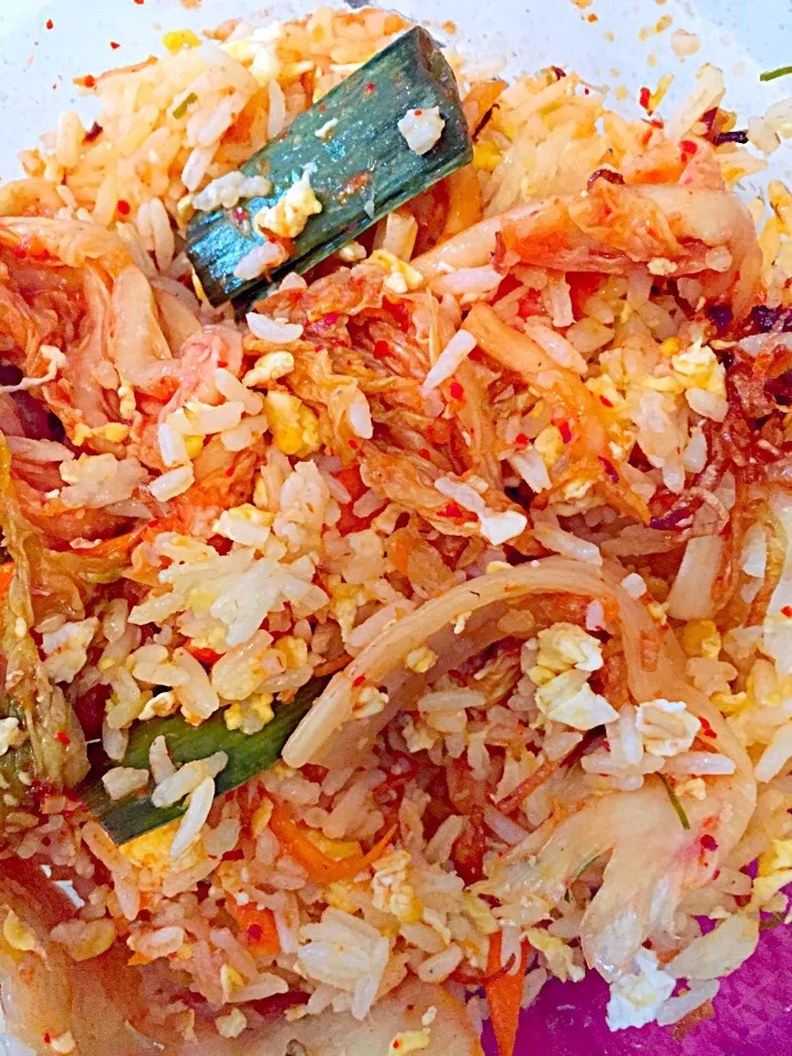 Fried rice with kimchi|Ánh Hồng Hà Nguyễnさん