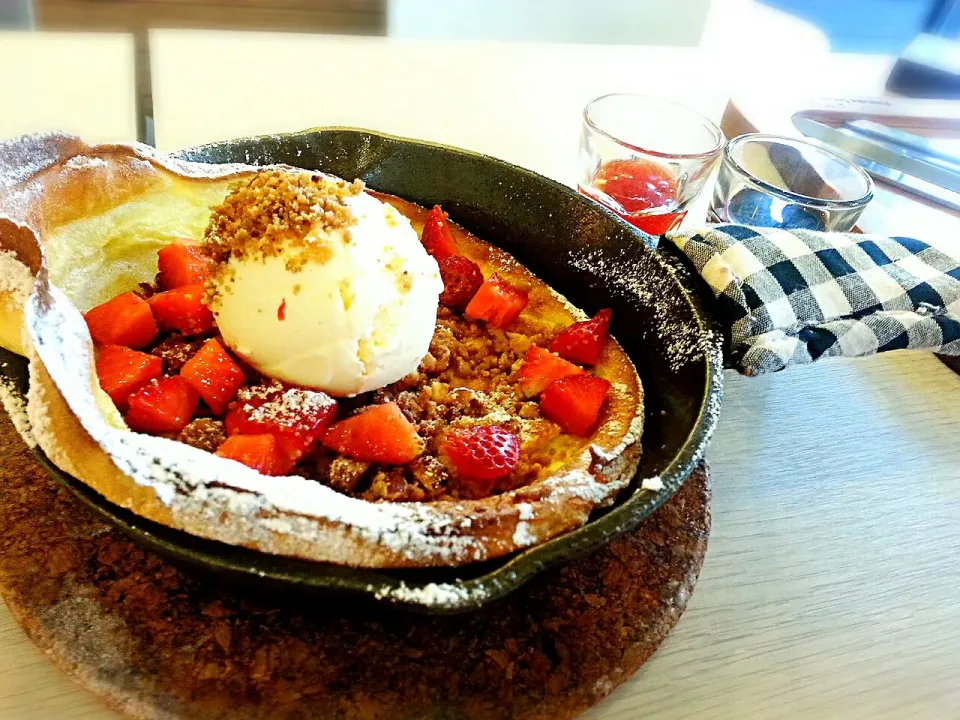 pancake with ice cream|mydearnitaさん