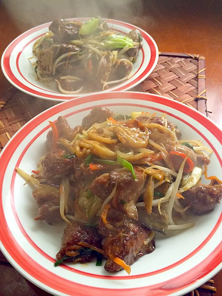 Snapdishの料理写真:Stir-fried liver&Chinese chives🔥レバニラ〜|🌈Ami🍻さん