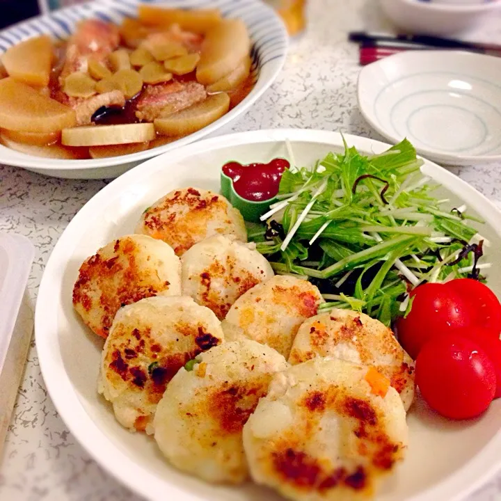 赤魚の炊き合わせと焼きコロッケ|さといちさん