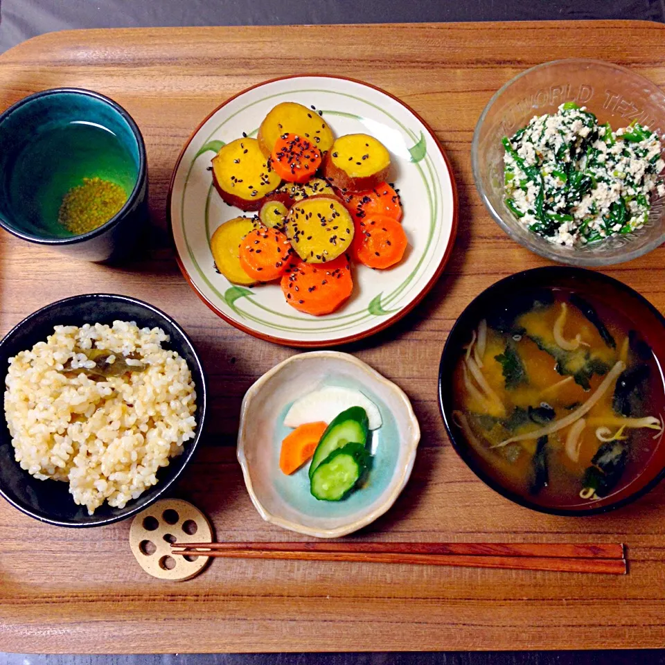 夕餉 〜さつまいもと人参のココナッツグラッセ|えり(ぼちぼち)さん