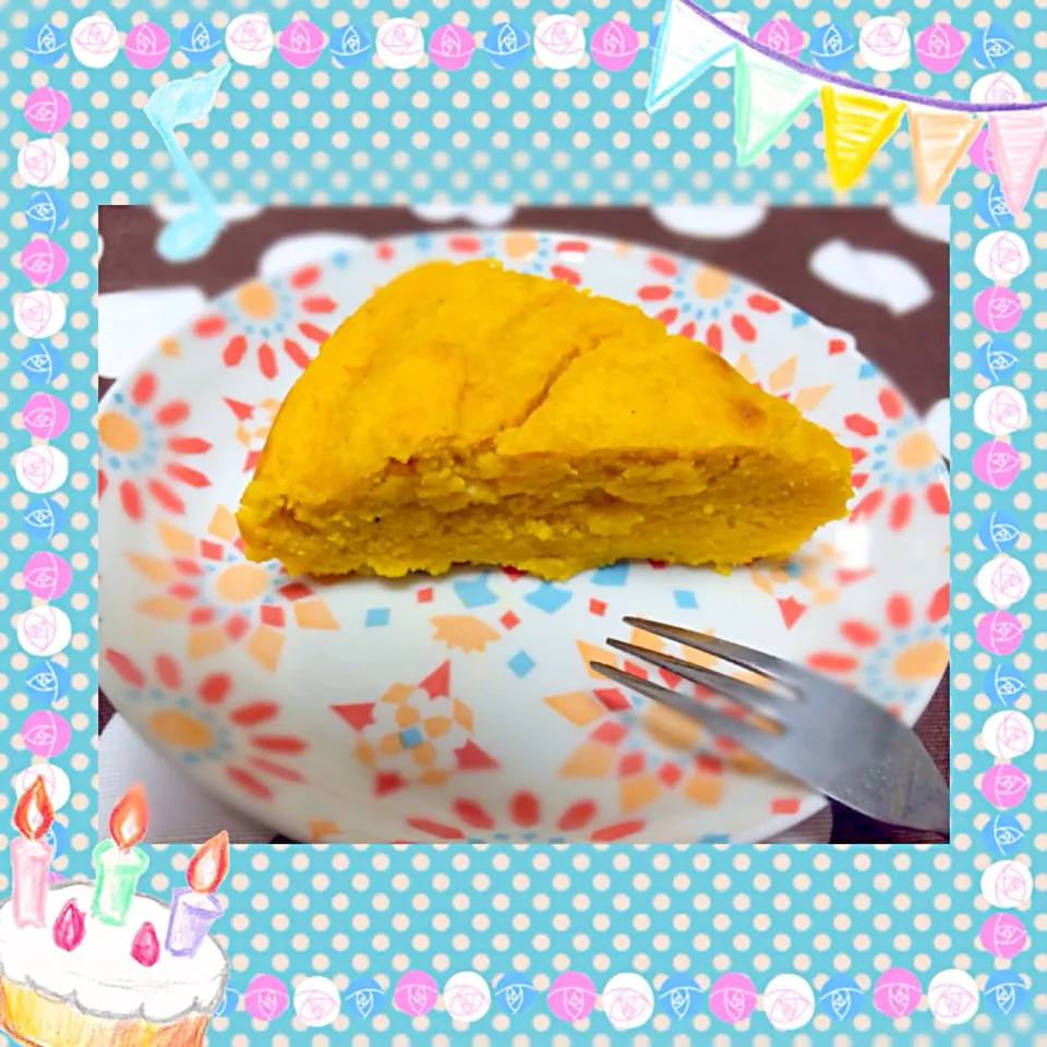 Snapdishの料理写真:おからのカボチャケーキ|ユウカさん