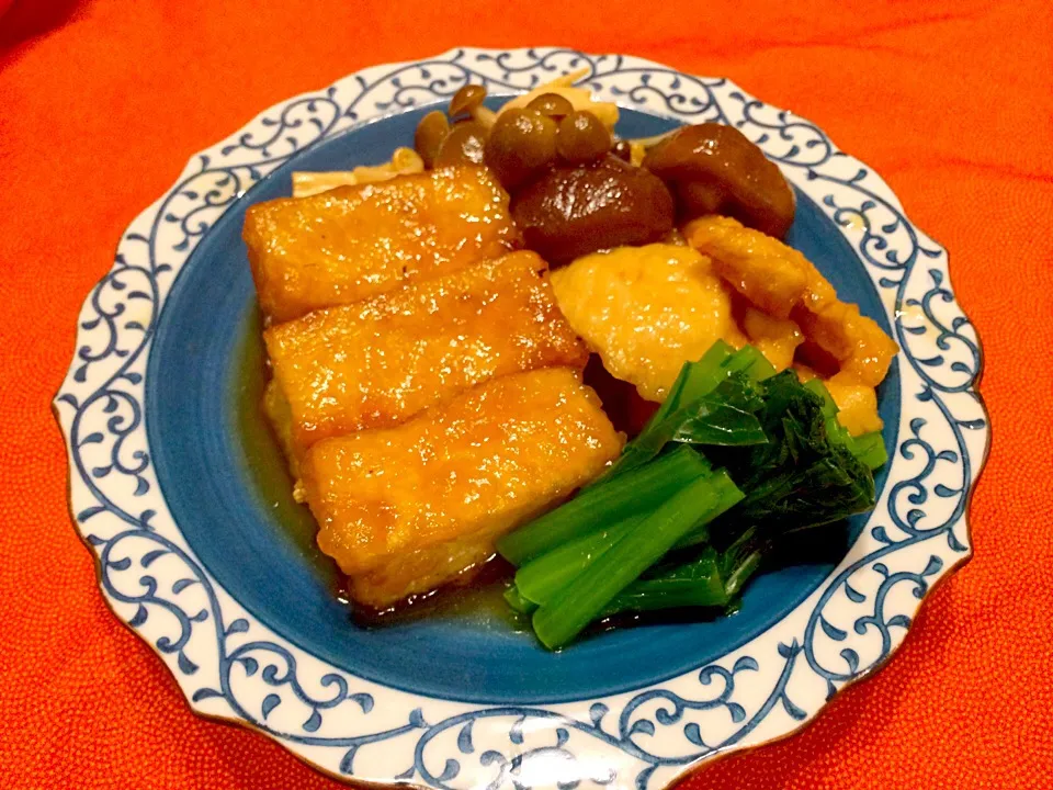 かずさんの料理 絹揚げと鶏肉の和風とろとろ煮|まるまさん