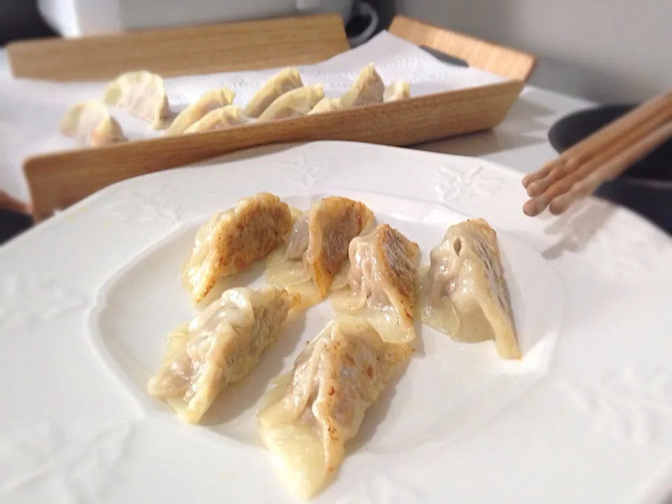 Snapdishの料理写真:Gyoza homemade|Kim Pakinyさん