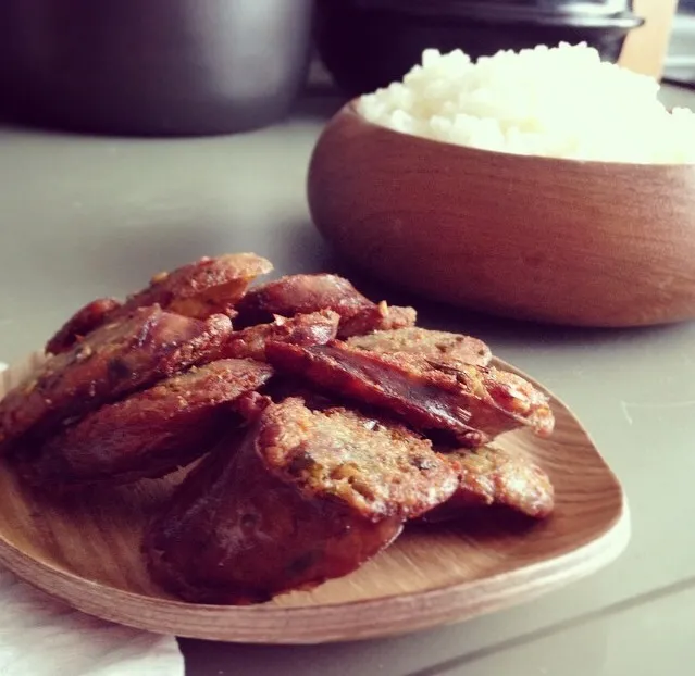 North- sausage with sticky rice|Kim Pakinyさん