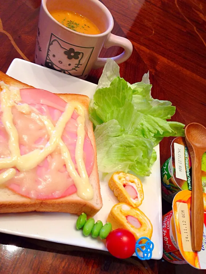 今日の朝御飯(๑´ڡ`๑)|ちゃたままさん