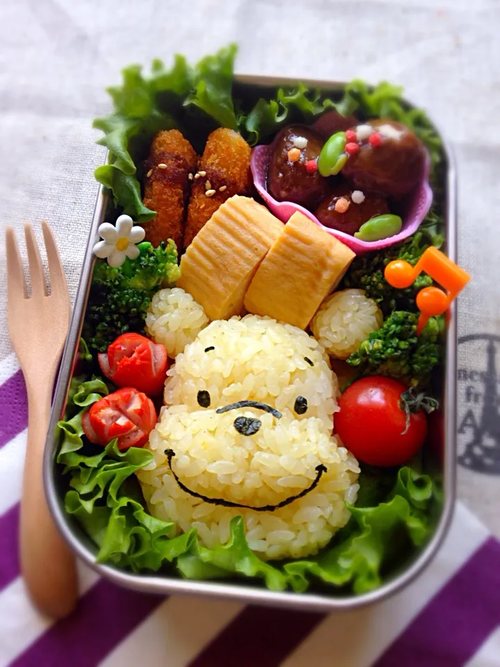 Snapdishの料理写真:キャラ弁☆プーさん|ザッキー☆さん