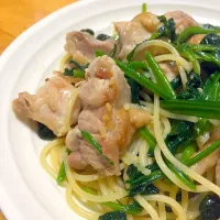 鶏肉とほうれん草のパスタ|maysugarさん