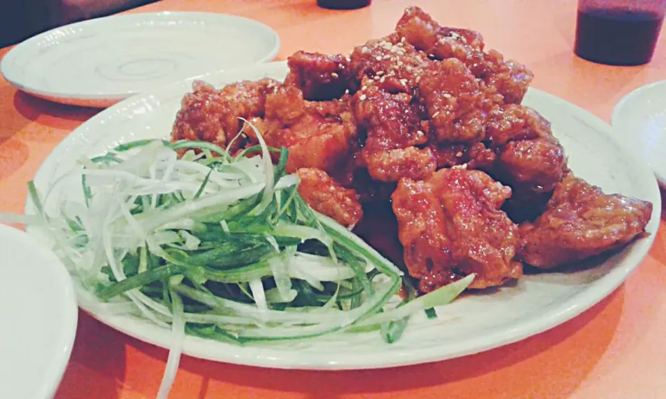 korean spicy fried chicken #friedchicken #koreanstyle #korea|nawwarah aaseriさん