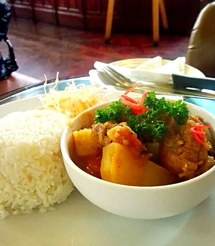 Pork stew with rice
 #pork #Main dish #rice #yummy #good #delicious|Tikさん