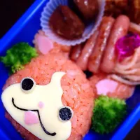 Snapdishの料理写真:久々キャラ弁〜꒰ ´͈ω`͈꒱ジバニャン♡|aya_mammyさん