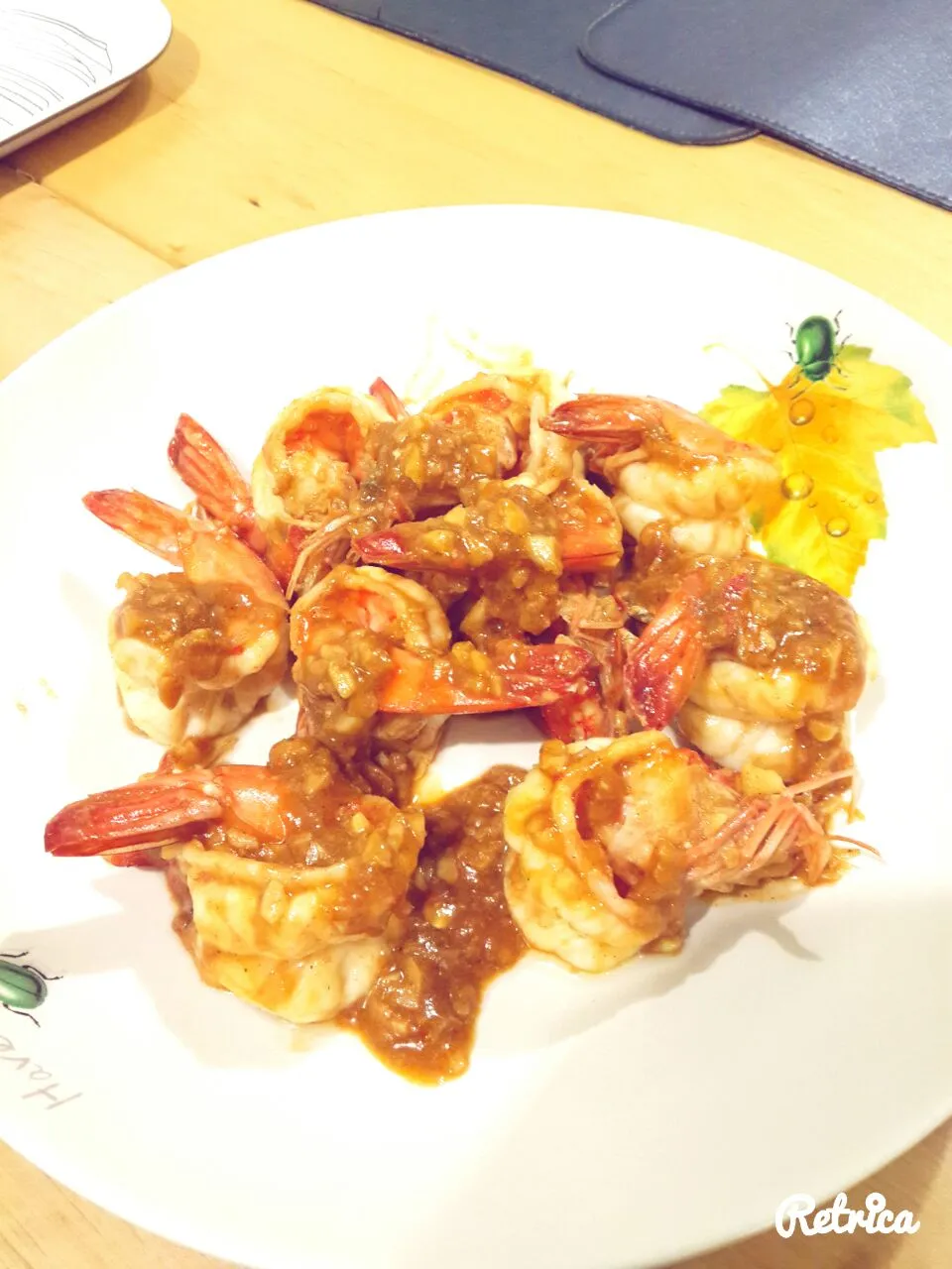 Shrimp Stir-fried with Garlic and Pepper|Littleaber Hanaさん