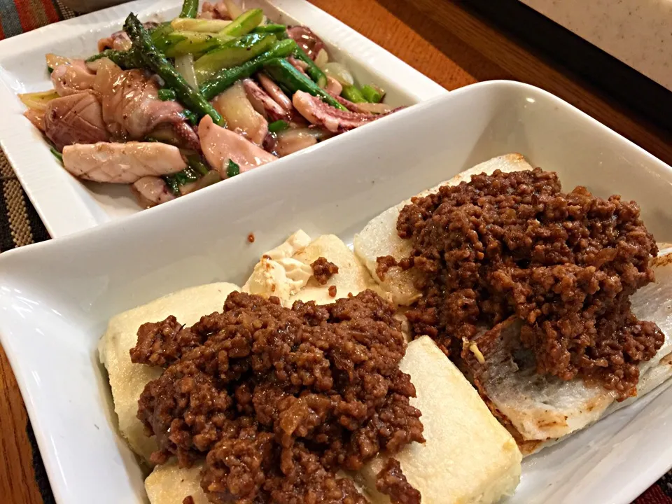 長芋と豆腐のステーキ 肉味噌のせ|KyokoKさん