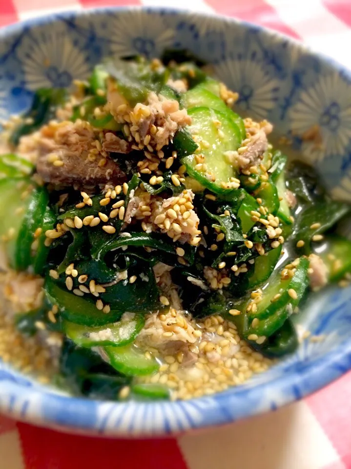 まいりさんの料理 キュウリの鯖入り酢の物🍀鯖の水煮で|hanakoさん