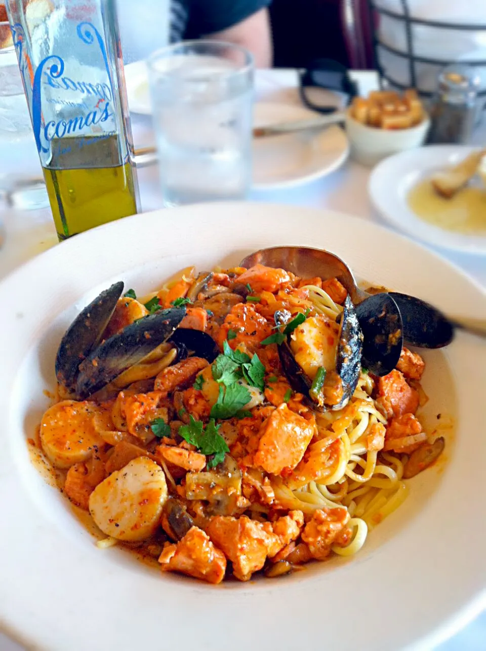 Snapdishの料理写真:Seafood pasta at Scoma's in San Francisco, CA, USA.|Jihollandさん