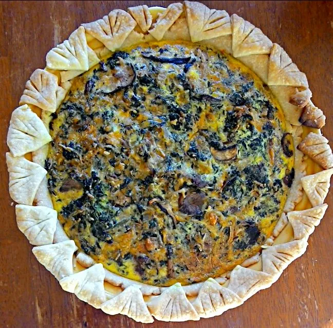 Spinach quiche!  its fall :-)|arti gさん