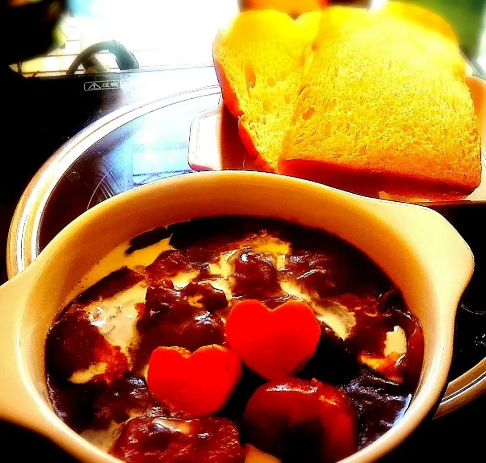 ブリオッシュとトロトロ牛すね肉の美味しいビーフシチュー✨のモーニング💖|きゅうちゃんさん