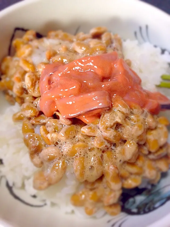 イカの塩辛納豆丼|gekoさん