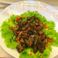 Snapdishの料理写真:lươn nướng riềng mẻ|baolochaさん