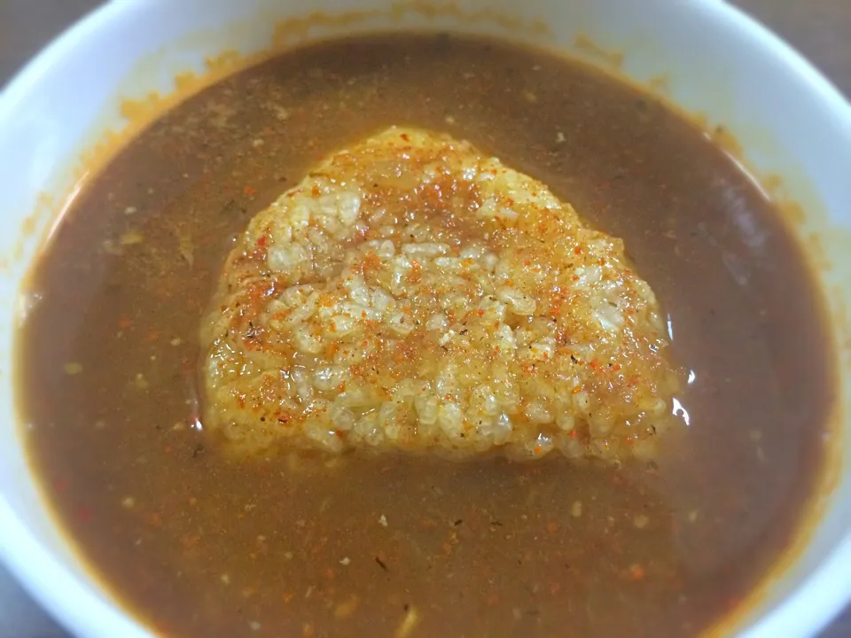 Snapdishの料理写真:スープカレー焼きおにぎり|Hideki  Fukushimaさん