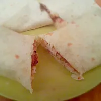 homemade chicken bacon and cheese wraps|harry masonさん