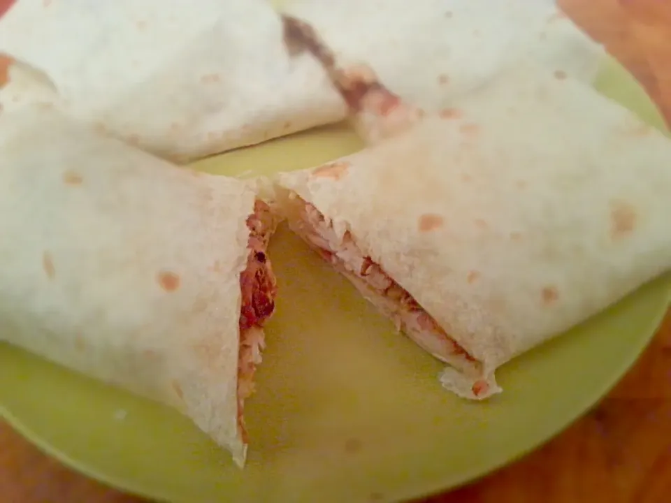 homemade chicken bacon and cheese wraps|harry masonさん