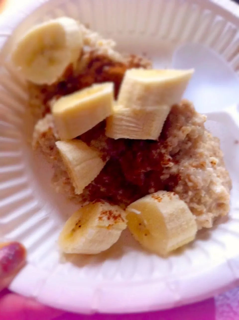 Oatmeal, with cinnamon and banana!|🍓Jolejo🍓さん