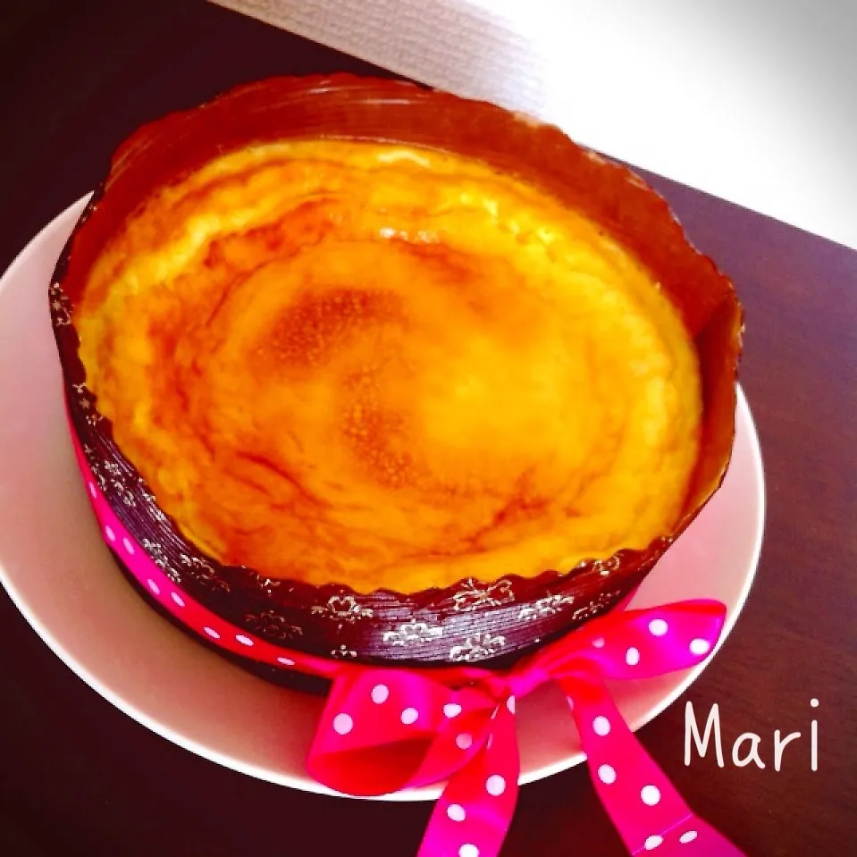 甘さ控えめ✨ボウル1つで簡単美味しい💗うちの定番チーズケーキ🔱|Mariさん