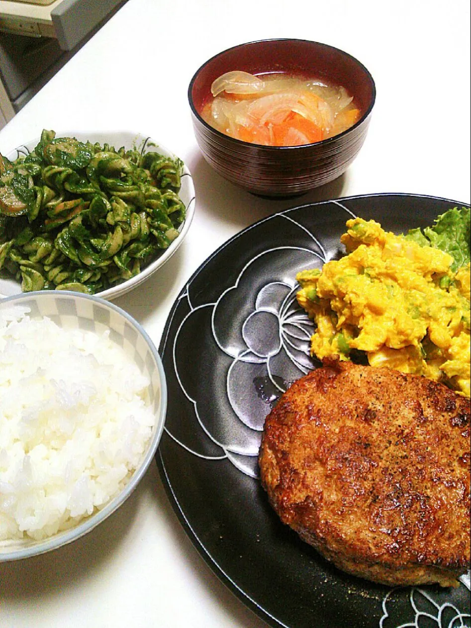 メインは豆腐ハンバーグ♪|ゆりかさん