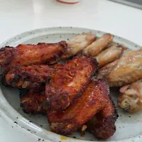 homemade spicy wings for me and unflavored ones for my dogs|Ji Yoon Kimさん