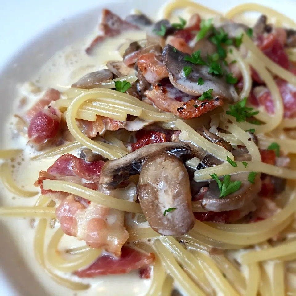 Bacon & Mushroom pasta|Jeremy Khooさん