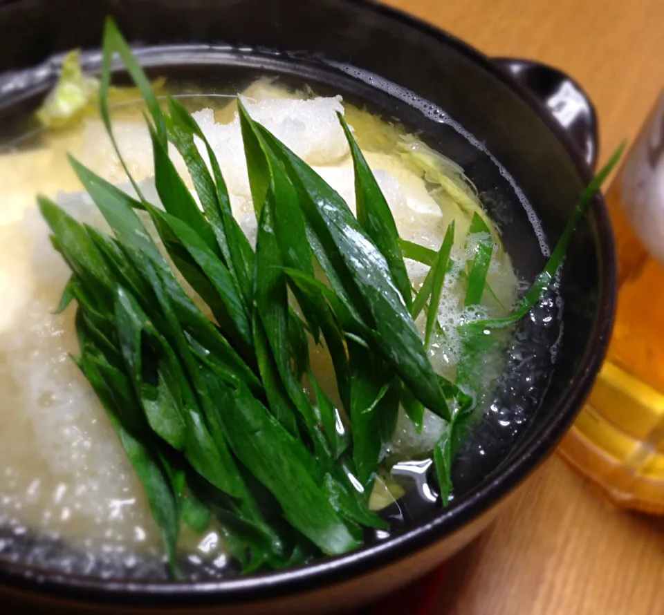 Snapdishの料理写真:みぞれ湯豆腐🍻🍻|川上千尋さん