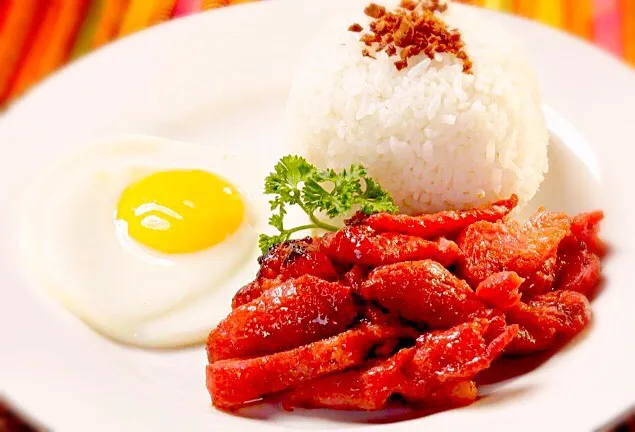 Snapdishの料理写真:Tocino with fried egg & rice 😍✨|Liezlさん