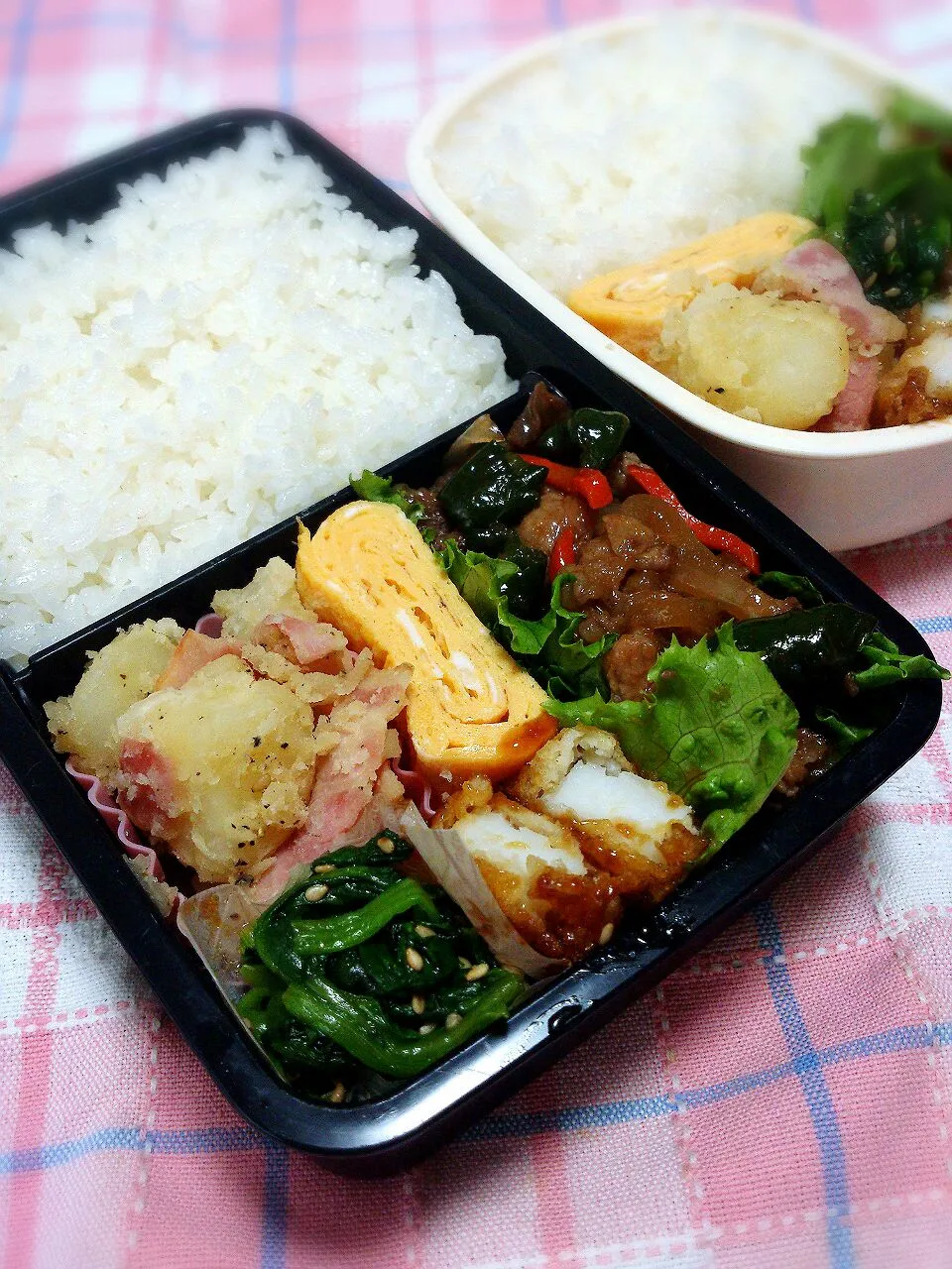 Snapdishの料理写真:2014.11.17 男子高校生弁当|yukiさん