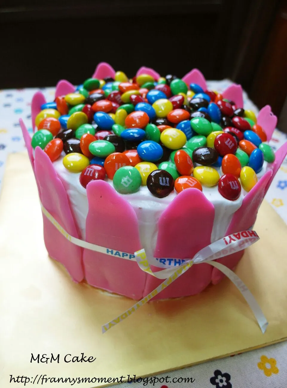 birthday cake 
M&M checkboard cake|Frannyさん